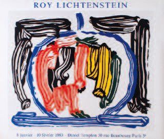 Lichtenstein Roy Appels Screenprint, lithographie sur papier SBD Mine de plomb -...