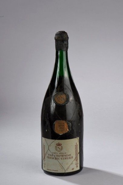 null 1 magnum COGNAC "Fine Champagne" Frédéric Curlier (très vieille, médaillon au...