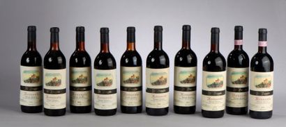 null 10 bouteilles CHIANTI CLASSICO "Il Poggio" Monanto 1969 (LB), 1970 (MB), 1971...