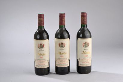 null 3 bouteilles MADIRAN, "Prestige", Montus 1991 (1 ela)