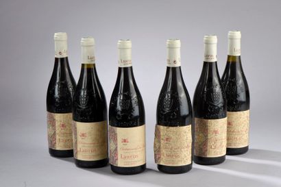 null 6 bouteilles CHÂTEAUNEUF-DU -PAPE, "Laurus", G. Meffre 1998 (es, elt)