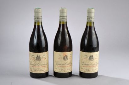 null 3 bouteilles BEAUNE, "Cent Vignes", Albert Morot 1988 (es, elt)