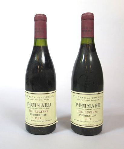 null 2 bouteilles POMMARD, "Rugiens", Domaine de Courcel 1989 