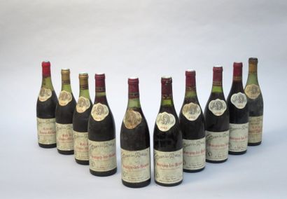 null Ensemble de 10 bouteilles : 6 bouteilles SAVIGNY-LES-BEAUNES, Naudin Varrault...