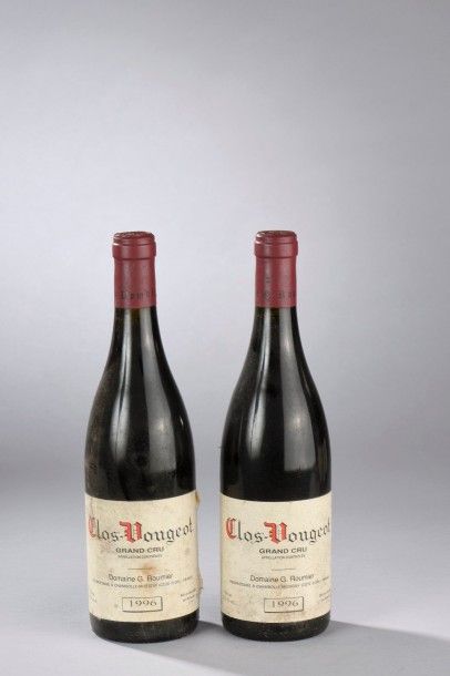 null 2 bouteilles CLOS VOUGEOT, G. Roumier 1996 (elt)