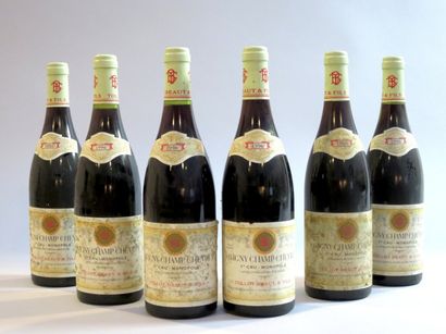 null 6 bouteilles SAVIGNY-LES-BEAUNES, "Champ Chevrey" Tollot-Beaut 1996 (rouge)...