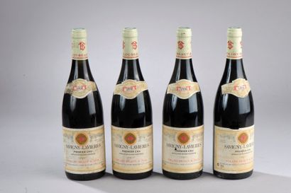null 4 bouteilles SAVIGNY-LES-BEAUNES, "Les lavières" Tollot-Beaut 1998 (rouge) (es)...