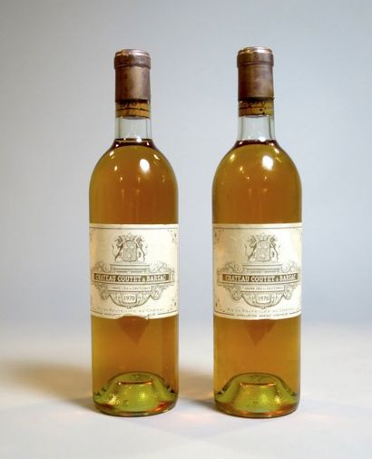 null 2 bouteilles Château COUTET, 1° cru Barsac 1970 (1J)