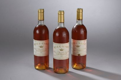 null 3 bouteilles Château RIEUSSEC, 1er cru Sauternes 1982 (es, TLB)