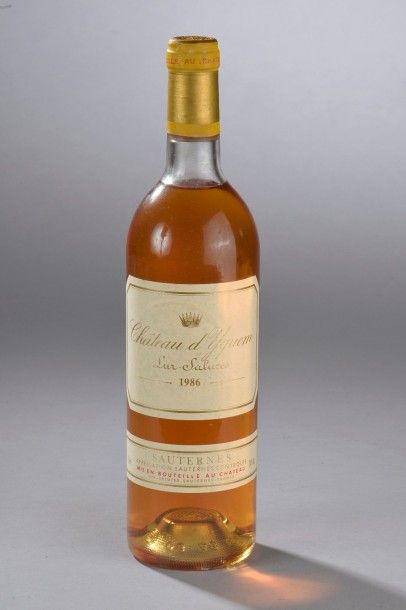 null 1 bouteille Château D'YQUEM, 1er cru supérieur Sauternes 1986 (els, TLB)