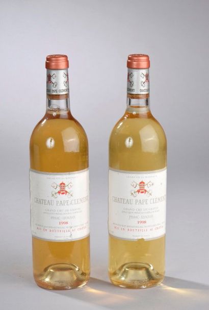null 2 bouteilles Château PAPE CLÉMENT, Pessac-Léognan 1998 (ela)