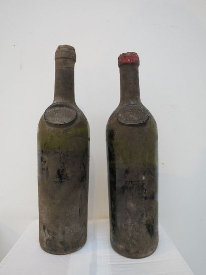 null 2 bouteilles Château LAFITE-ROTHSCHILD, 1° cru Pauillac 1898 (Château et millésime...