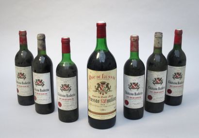 null Ensemble de 6 bouteilles et 1 magnum : 1 magnum ROC DE LUSSAC, Lussac Saint-Emilion...