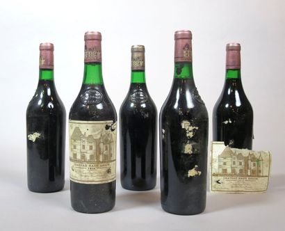 null 5 bouteilles Château HAUT-BRION, 1er cru Pessac-Léognan 1978 (3 se, 1 ea TL...