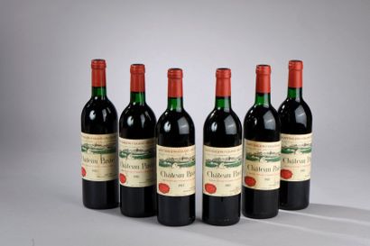 null 6 bouteilles Château PAVIE, 1° Grand cru St-Emilion 1981 (elt, 4J, 1TLB)