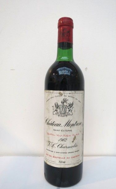 null 1 bouteille Château MONTROSE, 2° cru Saint-Estèphe 1982 (elt, LB)