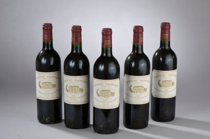 null 5 bouteilles Château MARGAUX, 1er cru Margaux 1995 (els)
