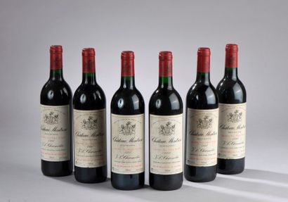 null 6 bouteilles Château MONTROSE, 2° cru Saint-Estèphe 1991 (elt)