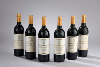 null 6 bouteilles Château PICHON-LONGUEVILLE-COMTESSE, 2° cru Pauillac 1994 (elt...