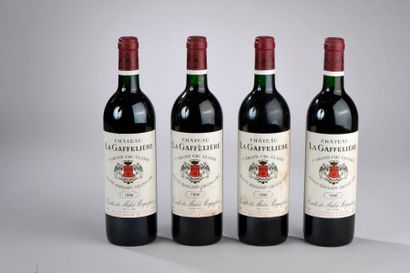 null 4 bouteilles Château LA GAFFELIÈRE, 1° grand cru St-Emilion 1996 (elt, J)