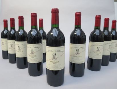 null 12 bouteilles Château CORDET, Margaux 1999 cb