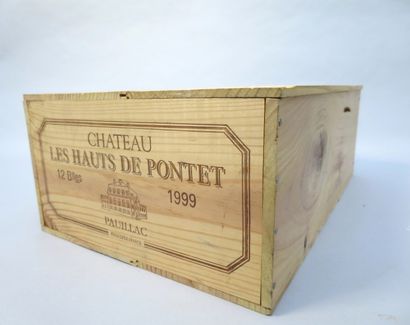 null 12 bouteilles Château LES HAUTS DE PONTET, Pauillac 1999 cb