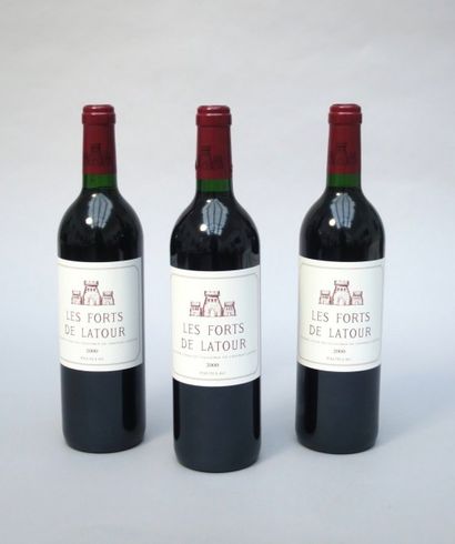 null 3 bouteilles LES FORTS DE LATOUR, Pauillac 2000