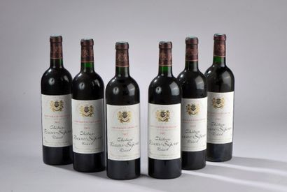 null 6 bouteilles Château BEAU SÉJOUR BÉCOT, 1° grand cru St-Emilion 2002 (els)