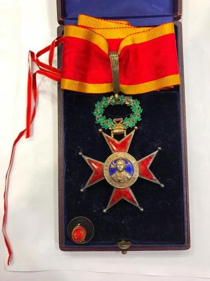 null VATICAN - ETATS DU PAPE: Ordre de Saint-Grégoire (1831) Croix de commandeur,...