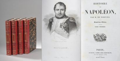 null [NAPOLÉON]. NORVINS (M.). Histoire de Napoléon. Paris, Furne, 1833. 4 volumes...