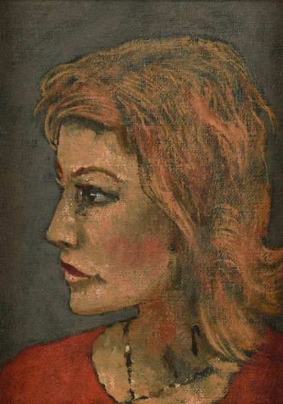 null Roland OUDOT (1897-1981). Portrait de femme. Huile sur toile signée en bas à...