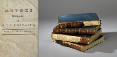 null VOLTAIRE. Œuvres. Genève, 1768, & Paris, an IV [1795/1796]. 44 volumes in-4°...