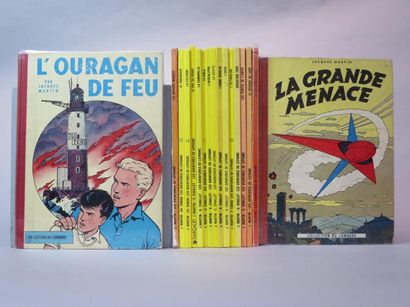 null LES AVENTURES DE LEFRANC ensemble de dix-sept albums de bandes dessinées par...