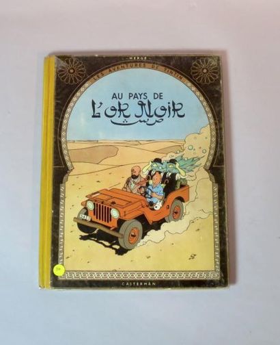 null LES AVENTURES DE TINTIN "Au pays de l'or noir" par Hergé édition originale Casterman...