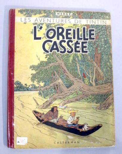 null LES AVENTURES DE TINTIN "L'oreille cassée" par Hergé édition Casterman 1947...