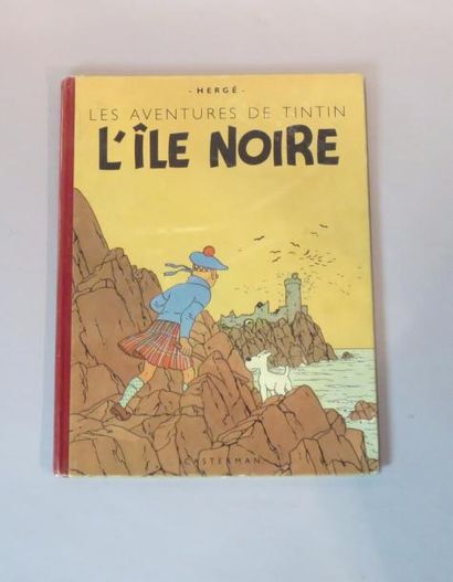 null LES AVENTURES DE TINTIN "L'île noire" par Hergé édition Casterman 1947.