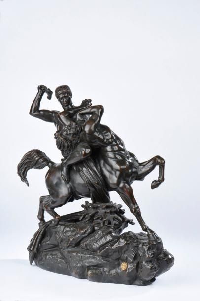 null Antoine Louis BARYE (Paris, 1795 - Paris, 1875). / Thésée combattant le centaure...