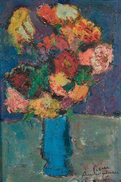 null Pierre AMBROGIANI (Ajaccio, 1907 - Allauch, 1985). / Bouquet de fleurs dans...