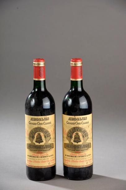 null 2 bouteilles CH. ANGELUS, 1° Grand Cru St-Emilion 1994