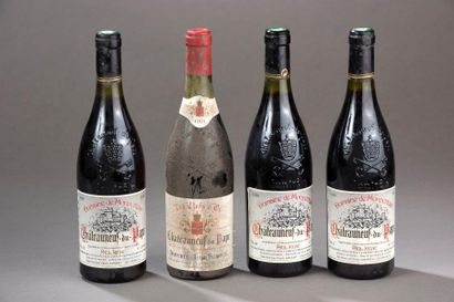4 bouteilles CHÂTEAUNEUF-DU-PAPE [1 Jean...