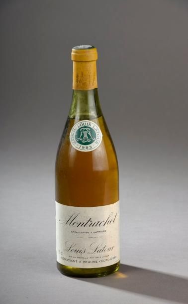 null 1 bouteille MONTRACHET, L. Latour 1983 (es, LB) 