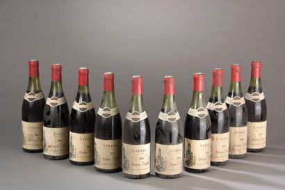 null 10 bouteilles BEAUNE P. Léger 1964 (es, 1 TLB, 3 LB, 4 MB, 1 B) 
