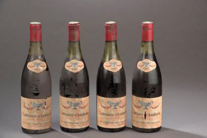 null 4 bouteilles LATRICIERES-CHAMBERTIN, Géricot-Gauthier 1967 (1 ela, 1 LB, 1 ...