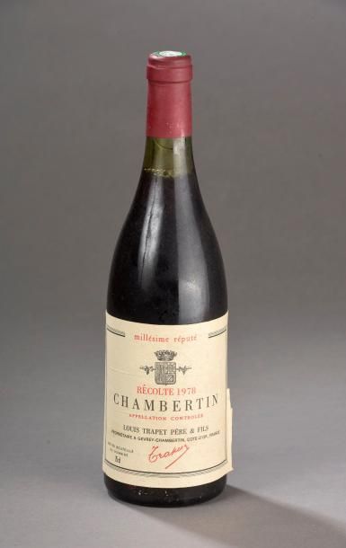 null 1 bouteille CHAMBERTIN, L. Trapet 1978 ("millésime réputé", els) 