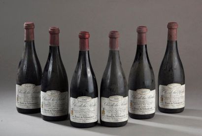 null 6 bouteilles CLOS DE LA ROCHE, H. de Villamont 1988 (es, niveaux parfaits)