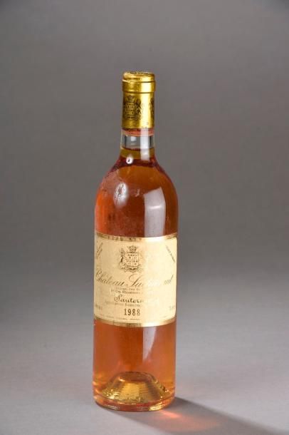 null 1 bouteille CH. SUDUIRAUT, 1° cru Sauternes 1988 (elt) 