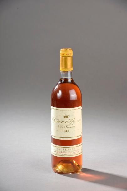 null 1 bouteille CH. D'YQUEM, 1° cru supérieur Sauternes 1989 (els) 