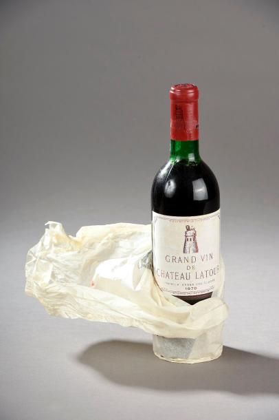 null 1 bouteille CH. LATOUR, 1° cru Pauillac 1970 (TLB) 