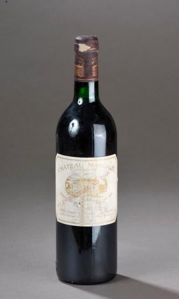 null 1 bouteille CH. MARGAUX, 1° cru Margaux 1978 (ela, fânée, elt) 