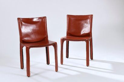null Mario BELLINI (né en 1935), édition Cassina.

Paire de chaises modèle CAB 412,...
